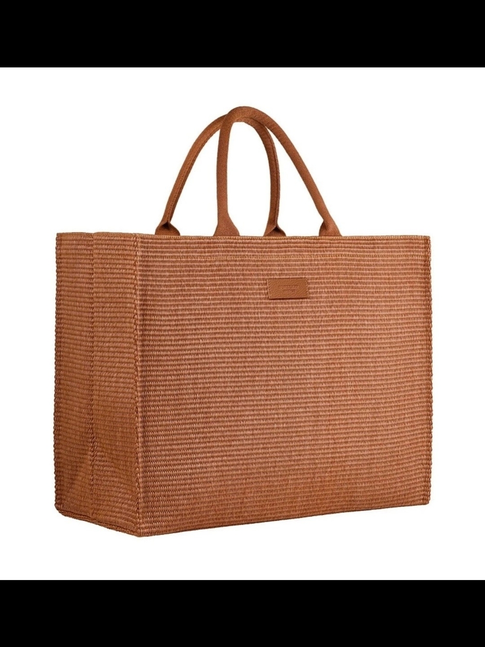 Burberry Woven Tote Bag in Cognac Brown - Stylish Everyday Carry